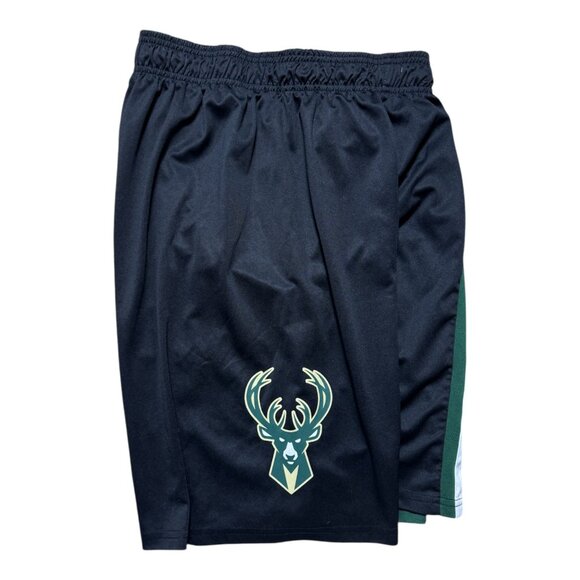 Milwaukee Bucks UNK Men's Basketball Shorts Black Green NBA Men's Size Small - Picture 3 of 3